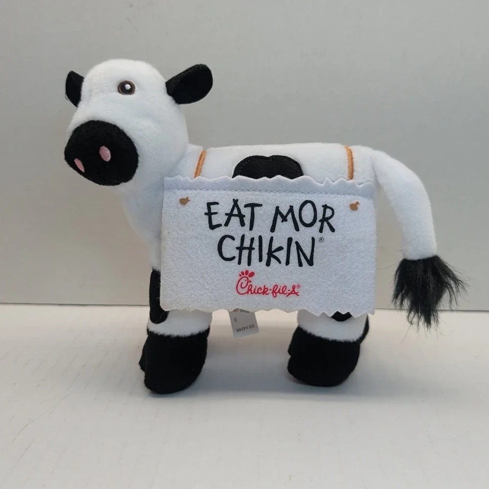 Chick-fil-A Eat Mor Chikin Plush Cow Set Mascot Advertising 2009 2025 2pc